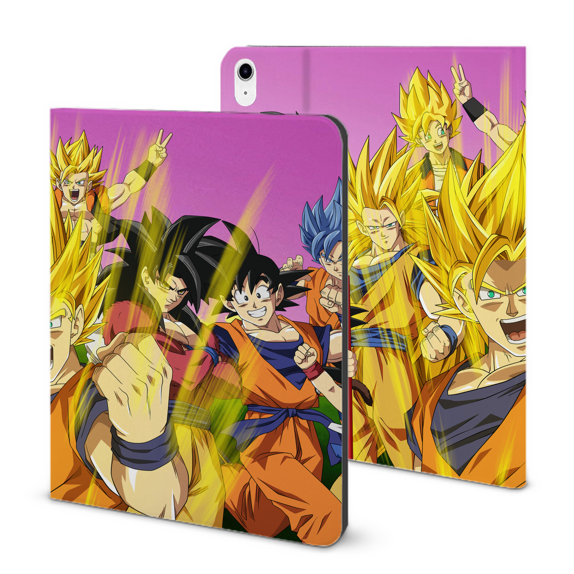 （画像用） ドラゴンボール DRAGON BALL IPad ケース ブック型 PUレザー TPU 耐衝撃 軽量 薄型 ペン収納なし 全面保護 IPad 各モデル対応
